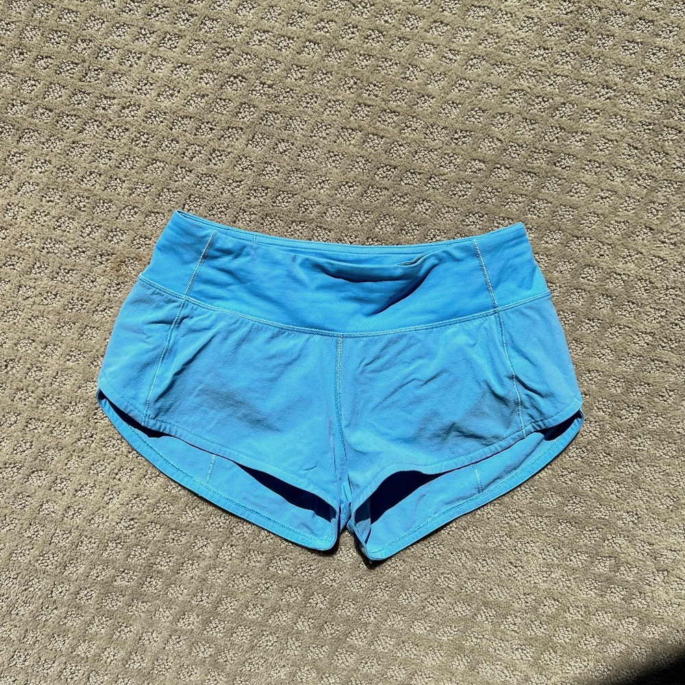 lululemon Speed Up Shorts 2.5'' - blue - Size 2